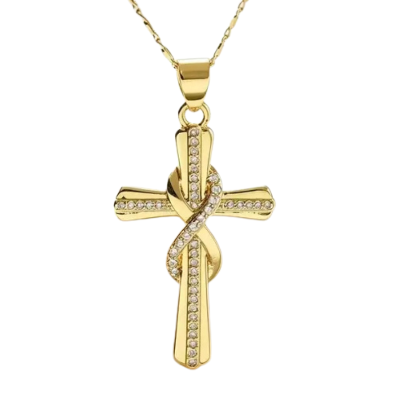 Jewelance™ CrossKnot 1+1 GRATIS - Elegant Mode Kryds Knude Vedhæng Halskæde
