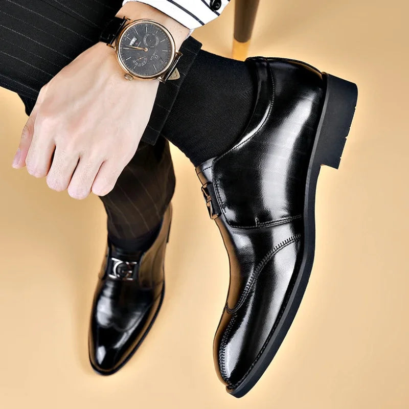 Happy™ ClassyShoes: Luksus Herre Læder Formelle Spidse Oxford Klassisk Sko