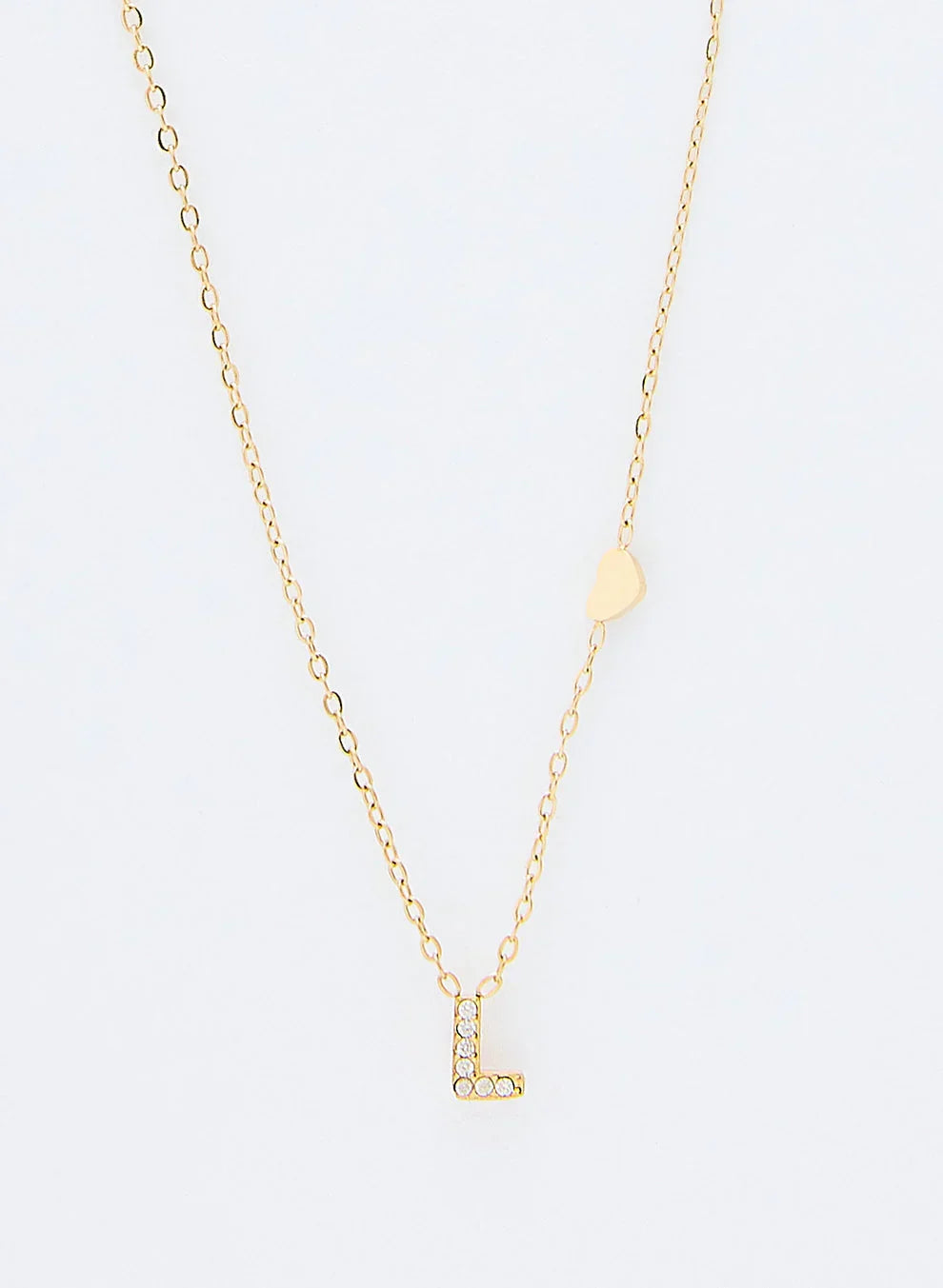 Jewelance™ InitialNecklace: Minimalistisk Mode Initial Bogstav Vedhæng Halskæde