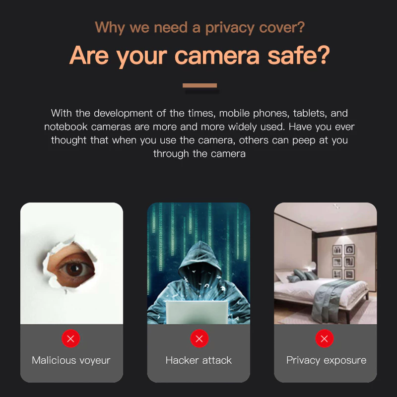 CameraCover™ 1+1 SÆT GRATIS - Ultra Tynd Kamera Linse Slider Privatlivs Dække Sæt