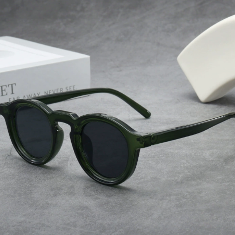 RetroSunglasses 1+1 GRATIS - Vintage Rund Ramme Retro Solbriller