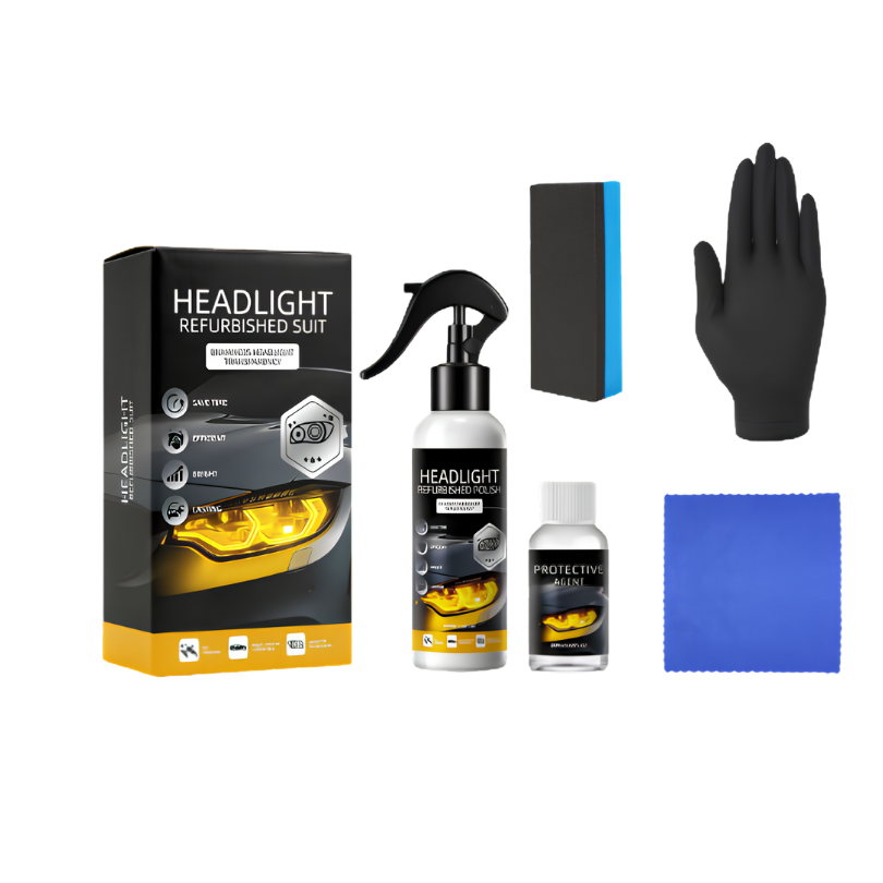 HeadlightShine: Bilforlygter Rengørings- Og Glansgenoprettelsessæt