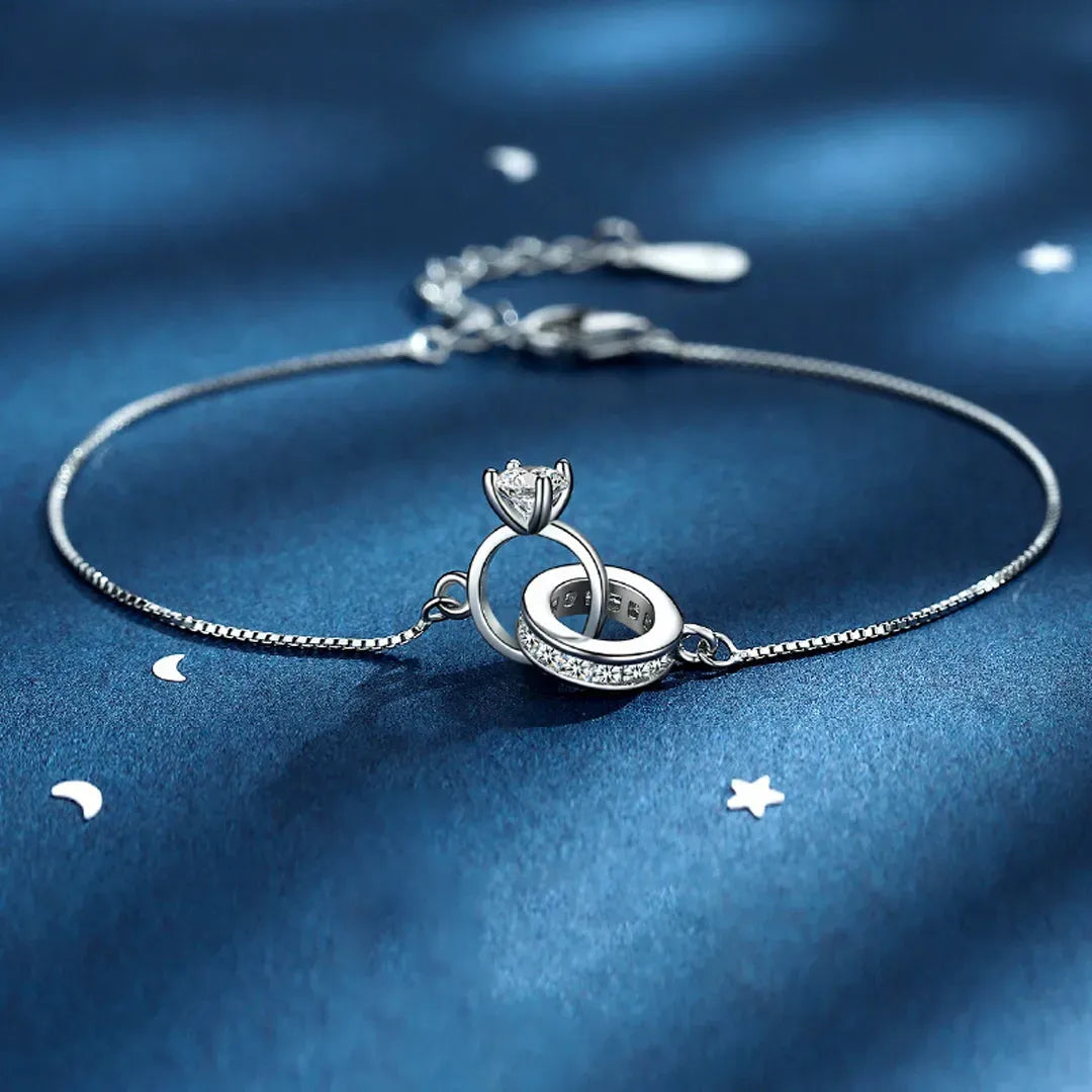 Jewelance™ InterlockingBracelet 1+1 GRATIS - Elegant Sammenflettet Ægtepar Ring Mode Armbånd