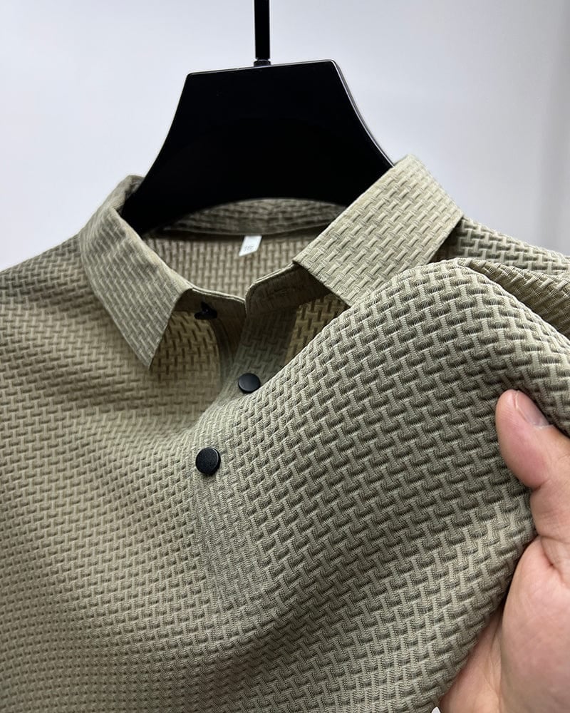 Icone™ BreathableShirt 1+1 GRATIS: Stilfuld Åndbar Mænd Kortærmet Skjorte