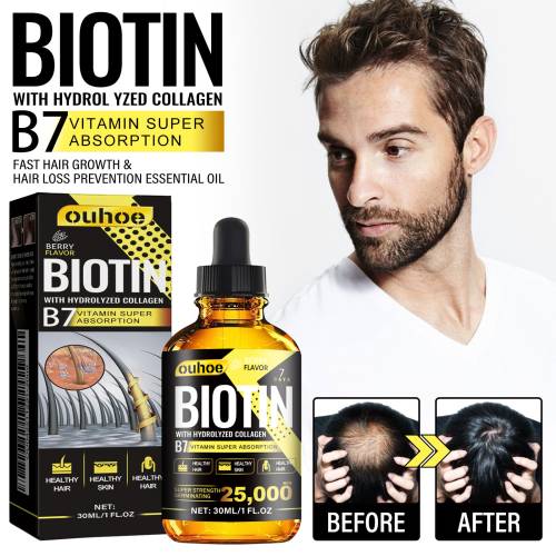 Biotin kollagen hårolie
