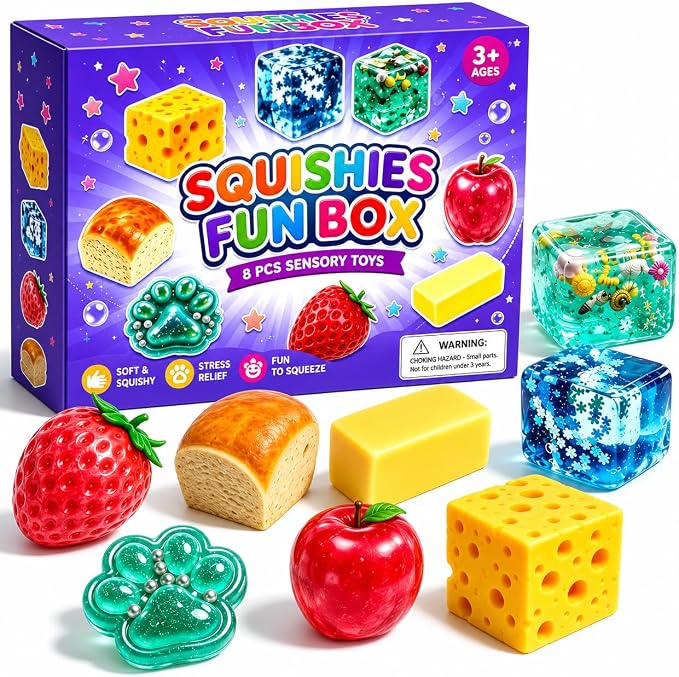 Kletshuts™ SquishySet - Stressaflastende Squishy Sjov Boks Sæt
