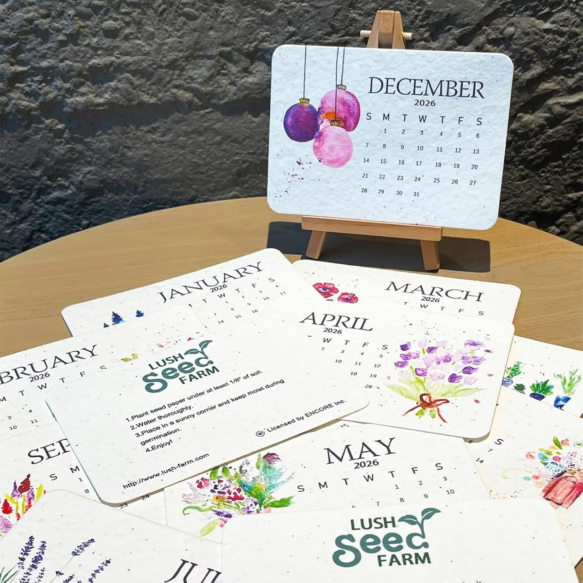 PaperSeeds: Miljøvenlig Kærlighed 2026 Papir Frø Kalender