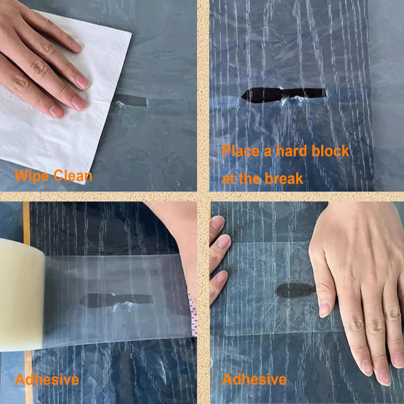 Globetrek° SealTape: Transparent Beskyttende Reparationsfilm Klæbebånd
