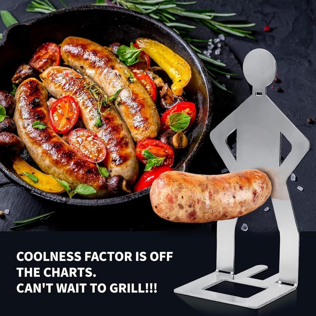 Globetrek° HotdogHolder 2+2 GRATIS: Sjov BBQ, Hotdog Og Pølse Grill Holder