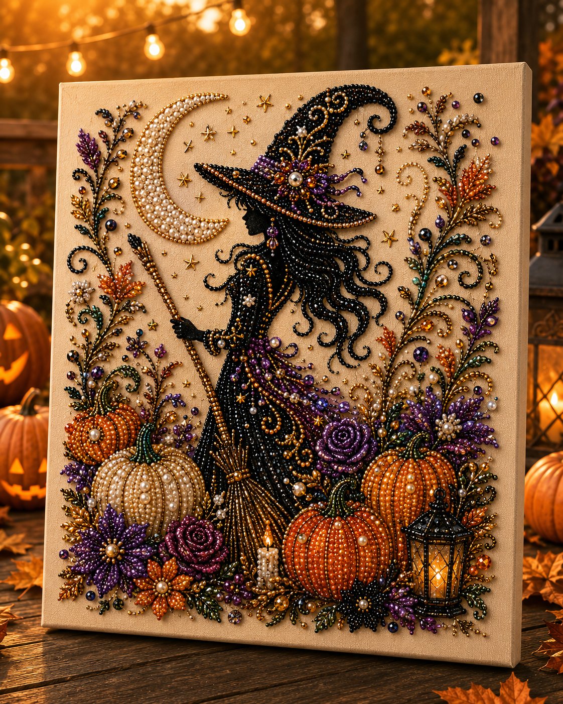 Kletshuts™ HalloweenArt: Halloween Kreativ DIY Glitrende Kunst Sæt