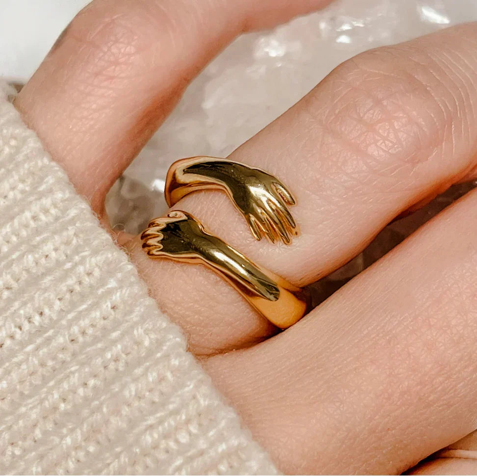 Jewelance™ HugRing 1+1 GRATIS: Justerbar Krammer Stil Promise Ring