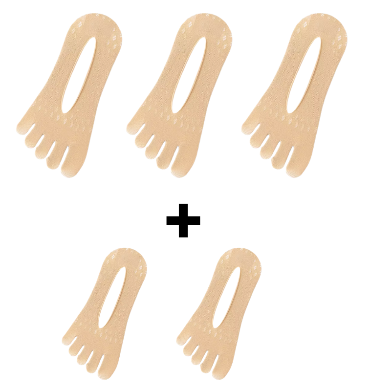 Happy™ FootSocks 2+3 GRATIS - Sømløse Åndbare Tåseparator Fodstrømper