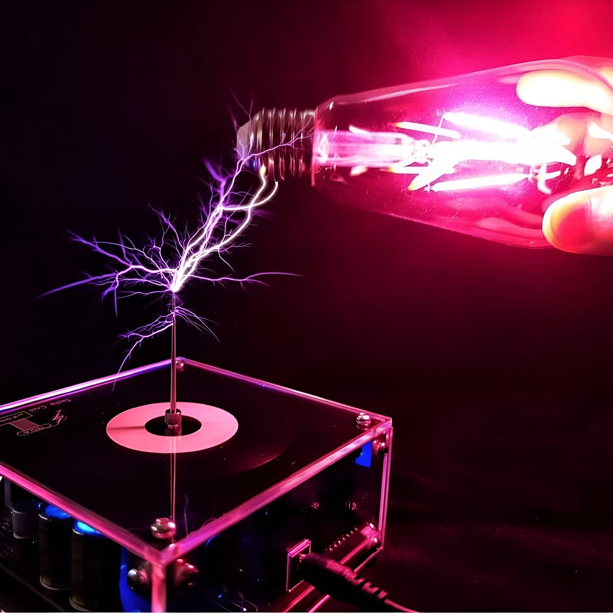 MusicalSpark: Tesla Spolen Elektrisk Musikalsk Gnist Og Lyn Enhed