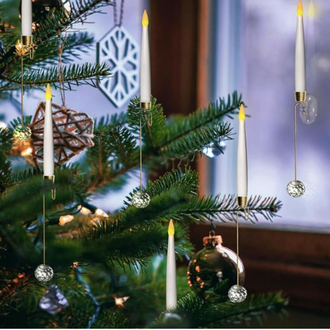 Ledsen™ ChristmasGlow: LED Magisk Jul Glød Krystal Kugle Stearinlys