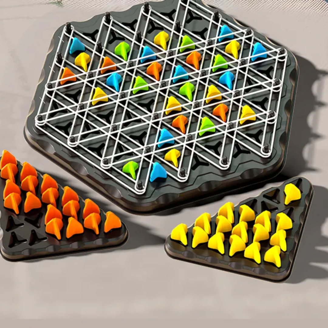 Kletshuts™ ThinkGame - Triangel Kæde Strategi Og Duel Logik Tænke Spil