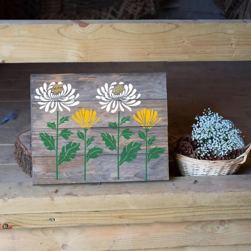 FlowerDecor - DIY Blomster Stencil Dekoration