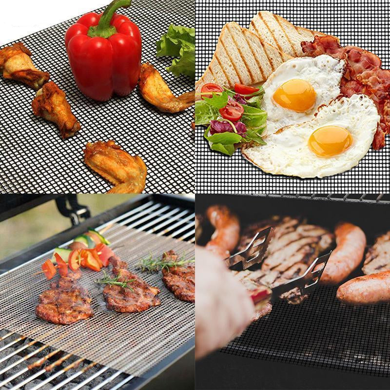 Globetrek° GrillNet: Genanvendeligt, Varmebestandigt, Ikke Klæbende BBQ-Grillnet