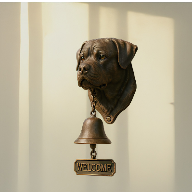 DogDoorbell – Charmerende Rustik Og Vintage Stil Dekor Velkommen Hjem Hundeklokke