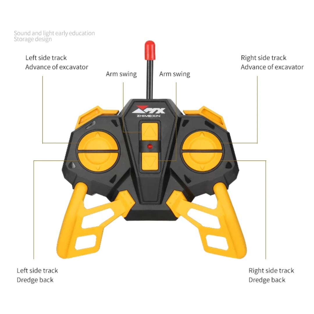 Kletshuts™ ExcavatorToy: Fjernbetjening Børn Gravemaskine Legetøj