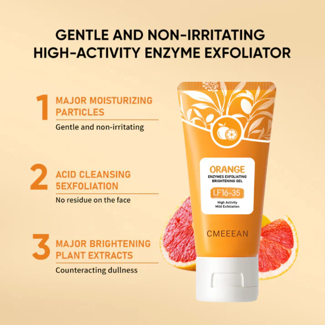 ExfoliatingGel 1+1 GRATIS: Orange Eksfolierende Gel Blid Død Hud Fjerner