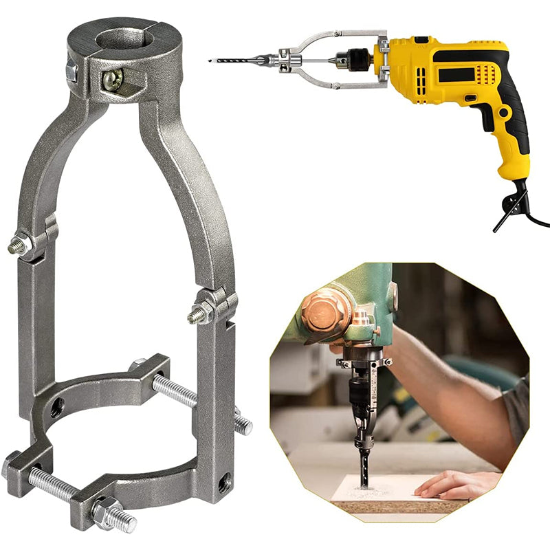 DrillBracket - Træbearbejdning Firkantet Hul Bor Bits Adapter Beslag
