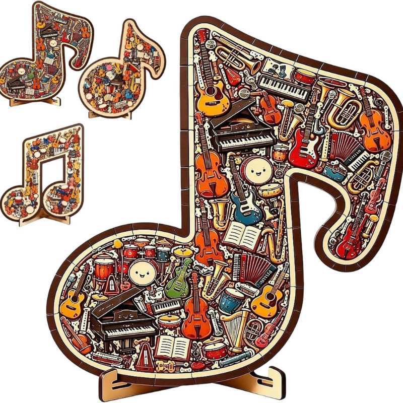MusicalPuzzle: Kreativ Musiknote Puslespil Til Afslappende Sjov