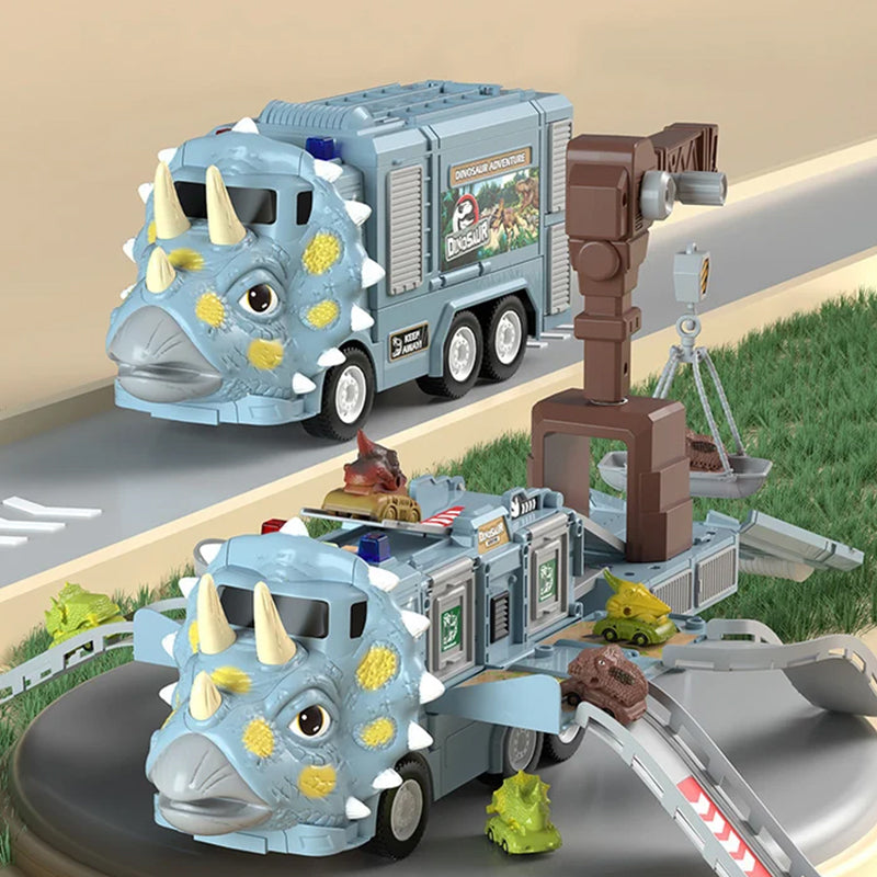 Kletshuts™ DinoTruck: Dinosaur Lastbil Legetøjssæt Med Lys Og Musik