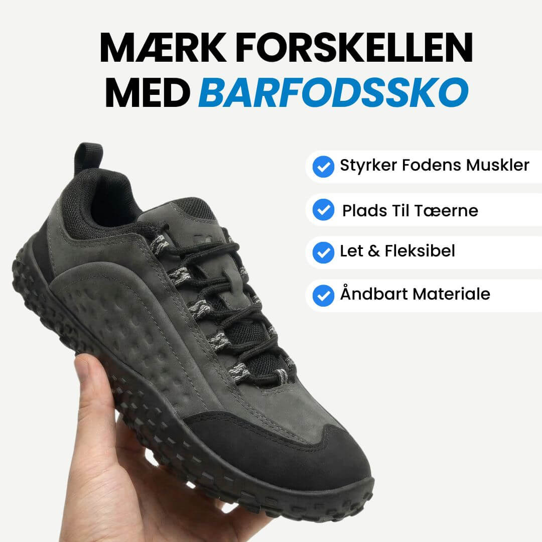 Ground – minimalistiske barfodssko med tynd sål – Grøn