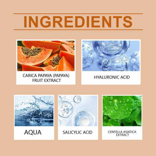 Salicylsyre toner med centella og papaya