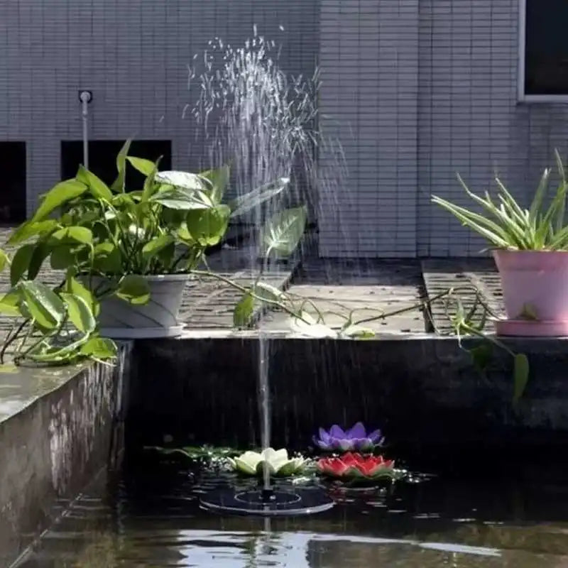 SolarFountain - Udendørs Solvandpumpe Flydende Havefontæne