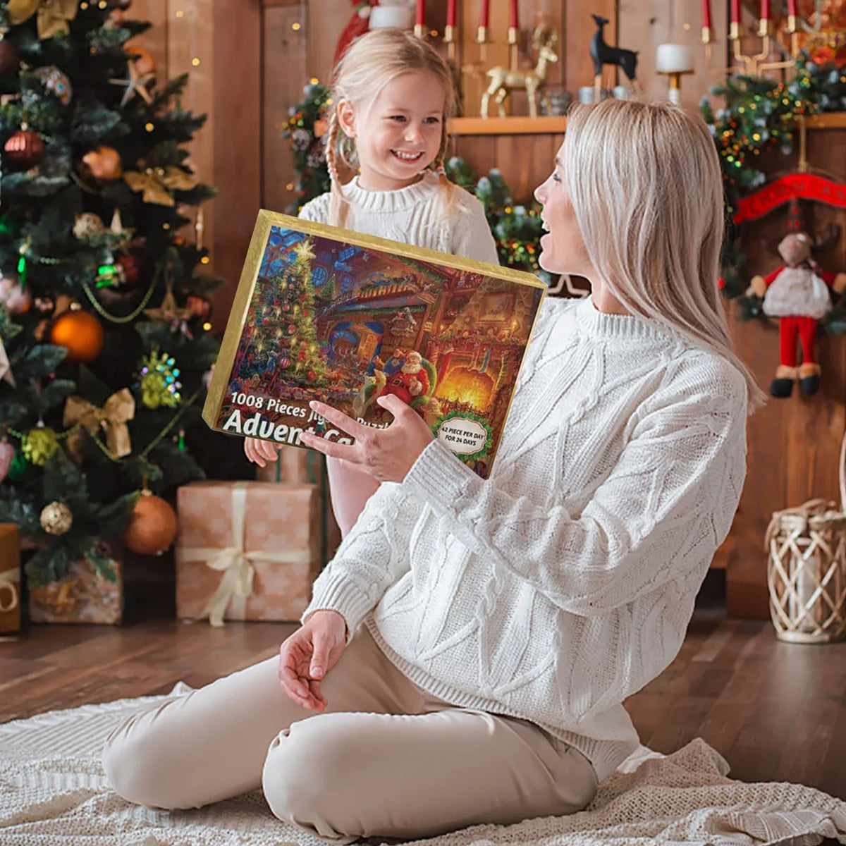 PuzzleAdvent - 24 Jigsaw Puzzle Advent Kalender (Tilfældigt Design)