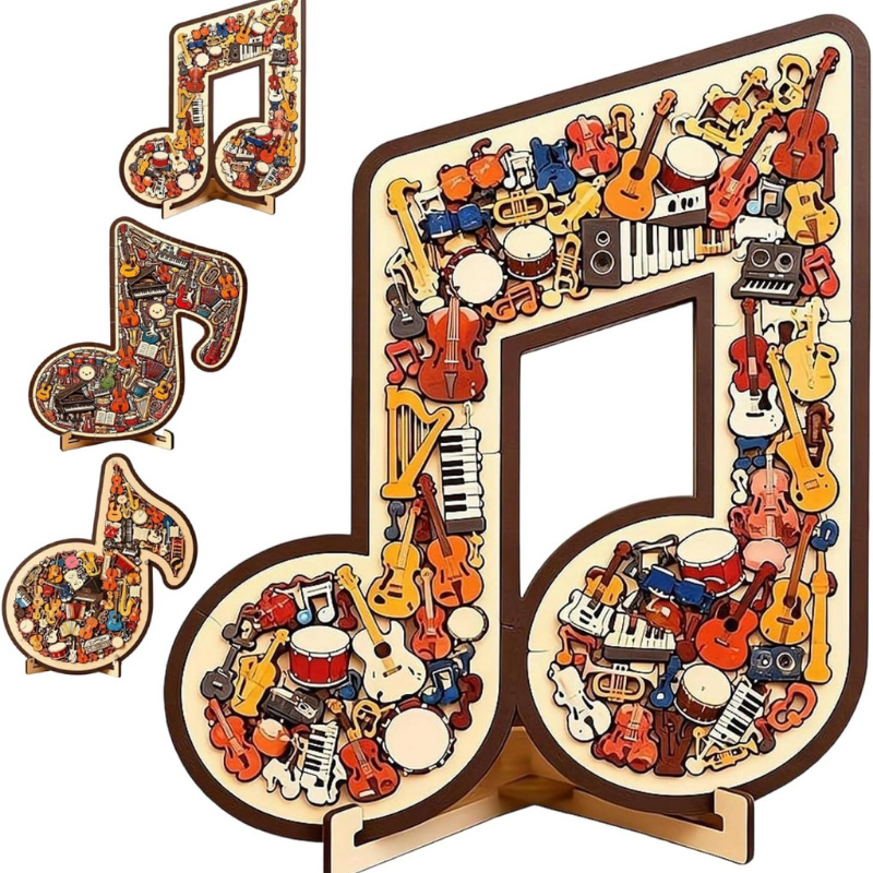 MusicalPuzzle: Kreativ Musiknote Puslespil Til Afslappende Sjov
