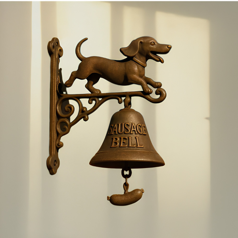 DogDoorbell – Charmerende Rustik Og Vintage Stil Dekor Velkommen Hjem Hundeklokke