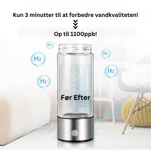 AquaGen™ genopladelig flaske med brintgenerering