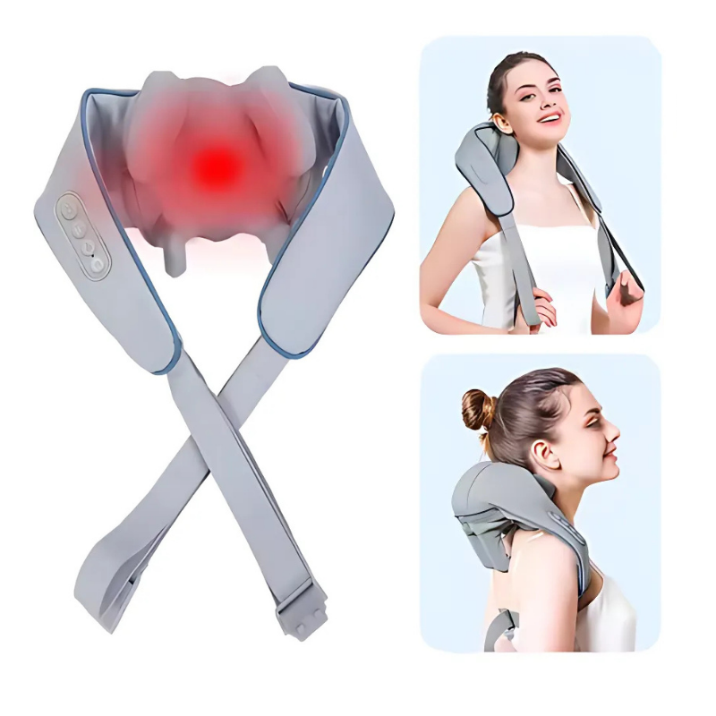 NeckMassager: Beroligende Hede Afslappende Nakke Og Skuldermassageapparat