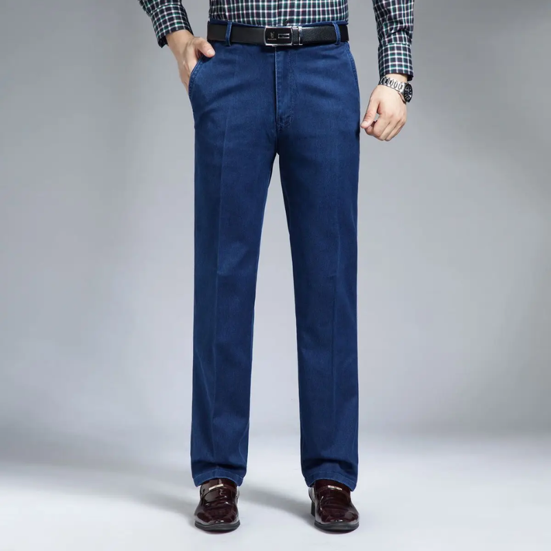 Icone™ RetroJeans: Herres Højtaljede Tilfældig Retro Jeans
