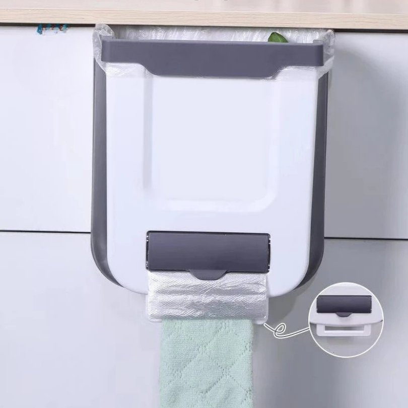 Globetrek° TrashHolder: Pladsbesparende Hængende Og Foldbar Køkkenaffaldsholder
