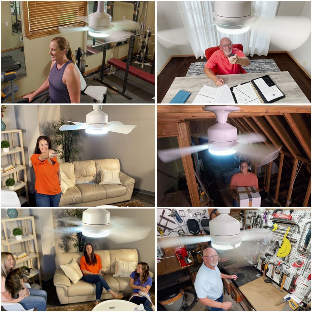 Ledsen™ IlluminatedFan: 2 I 1 Køleventilator Og Lys Med Stærk Belysning