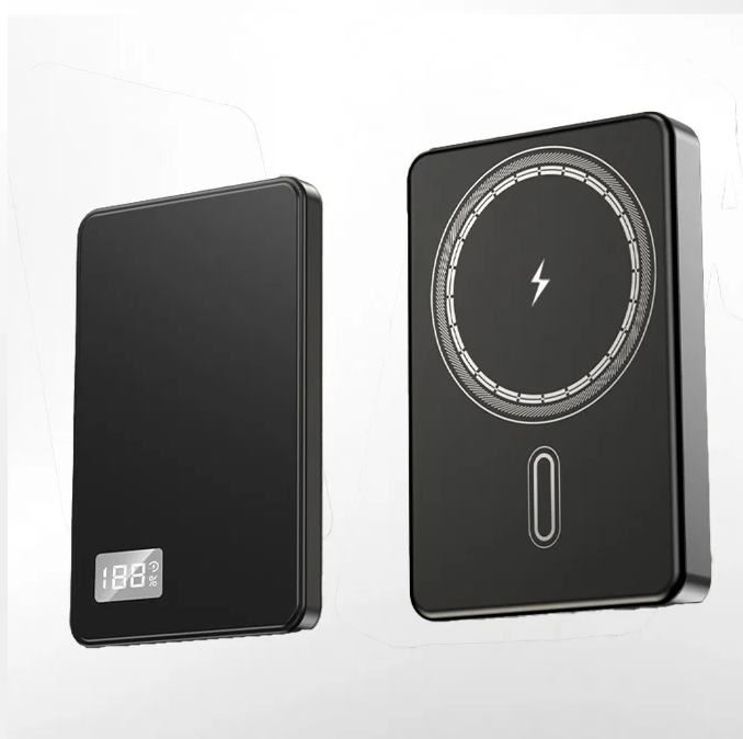 MagneticCharger - 3 I 1 Hurtig Magnetisk Oplader, Bærbar Powerbank