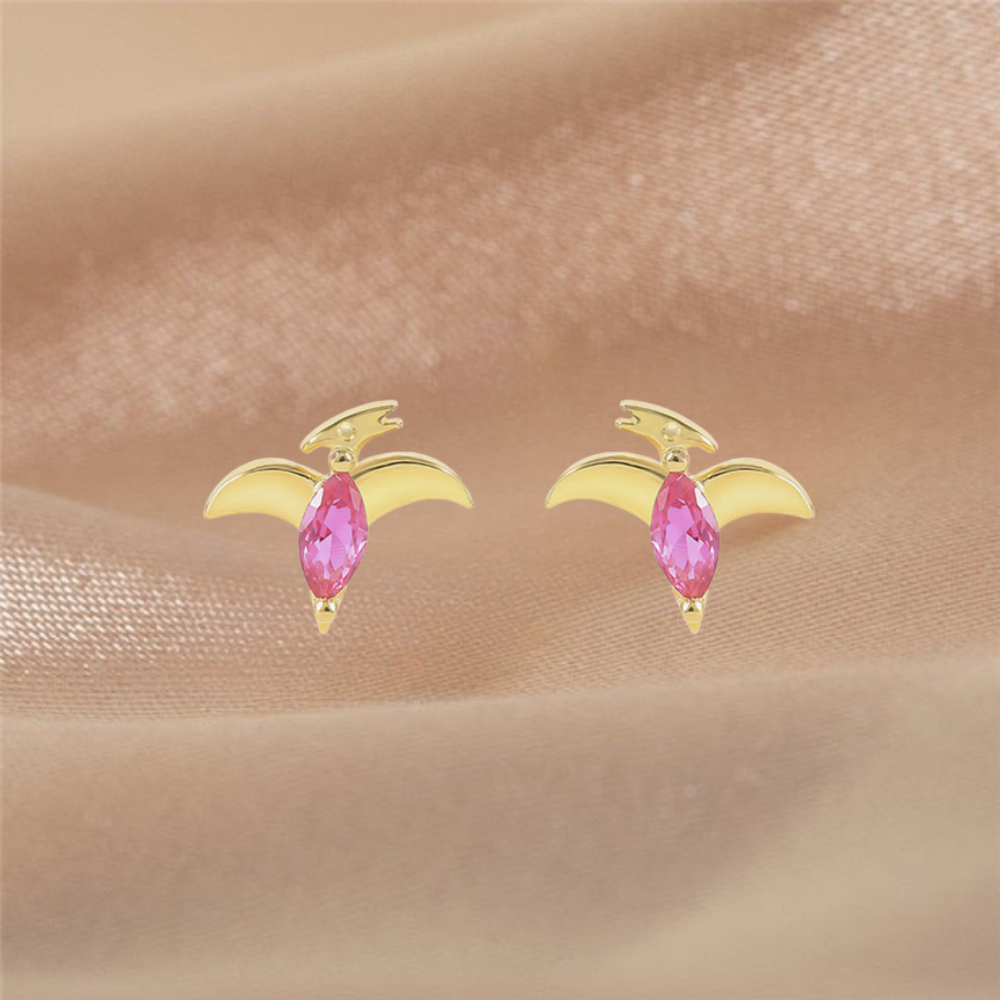 Jewelance™ DinoEarrings 1+1 GRATIS: Søde Stilfulde Minimalistiske Dinosaur Øreringe
