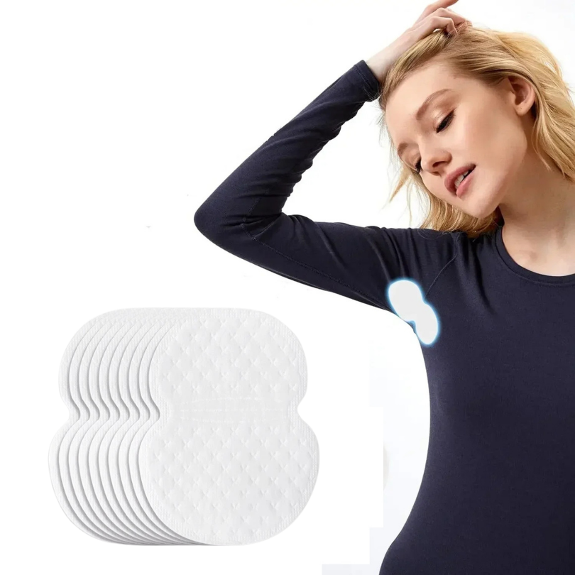 SweatPads 1 Sæt + 1 Sæt GRATIS: Åndbare Engangs Svedabsorberende Underarms puder