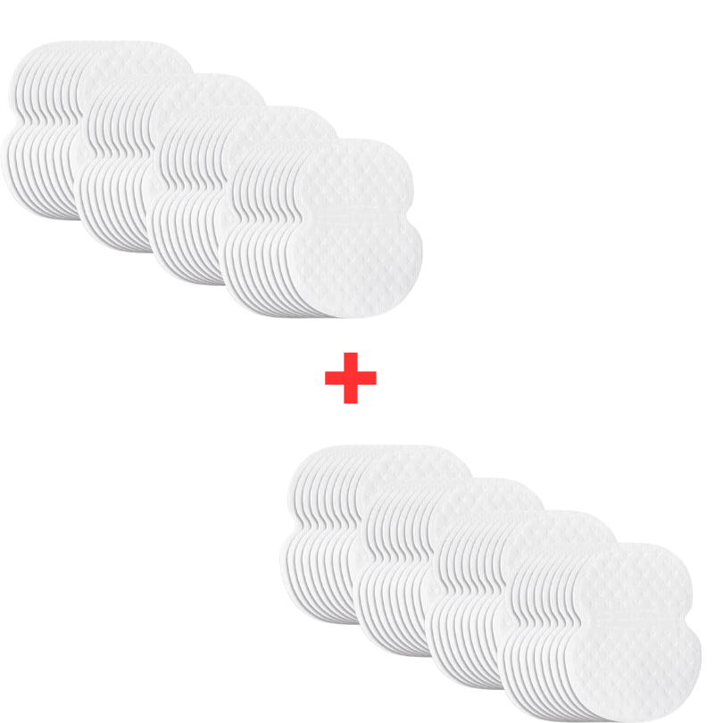 SweatPads 1 Sæt + 1 Sæt GRATIS: Åndbare Engangs Svedabsorberende Underarms puder