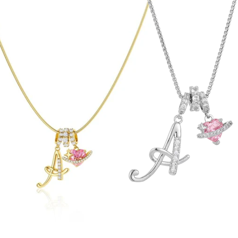 Jewelance™ PendantNecklace 1+1 GRATIS - Elegant Initial Vedhæng Mode Halskæde