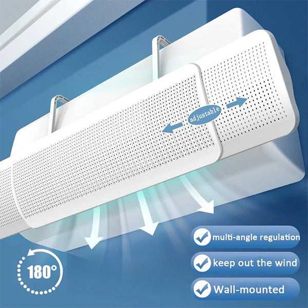 Globetrek° AirDeflector: Justerbar Air Conditioner Vindafleder