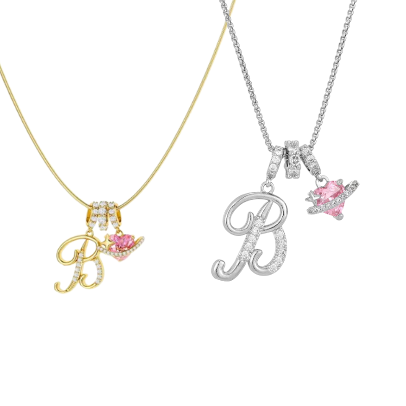 Jewelance™ PendantNecklace 1+1 GRATIS - Elegant Initial Vedhæng Mode Halskæde