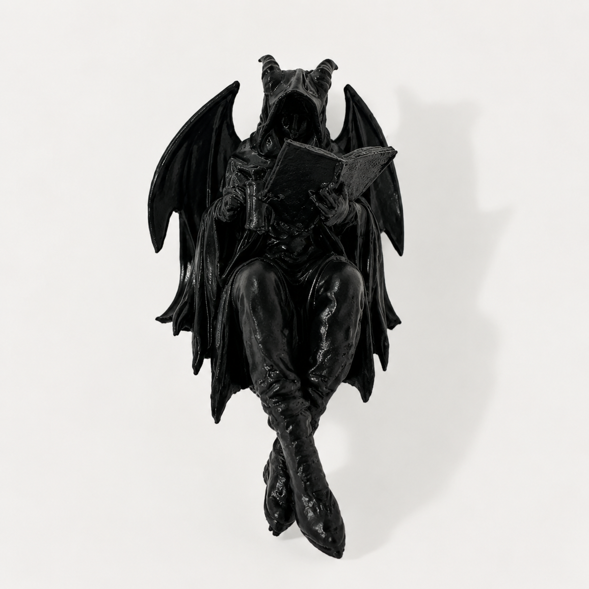 GothicDecor - Mørk Fantasi Bogreol Gothic Figurine Dekor