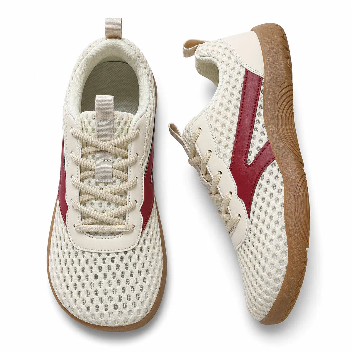 Barfodssneakers med bred tåboks – åndbare og skridsikre, unisex