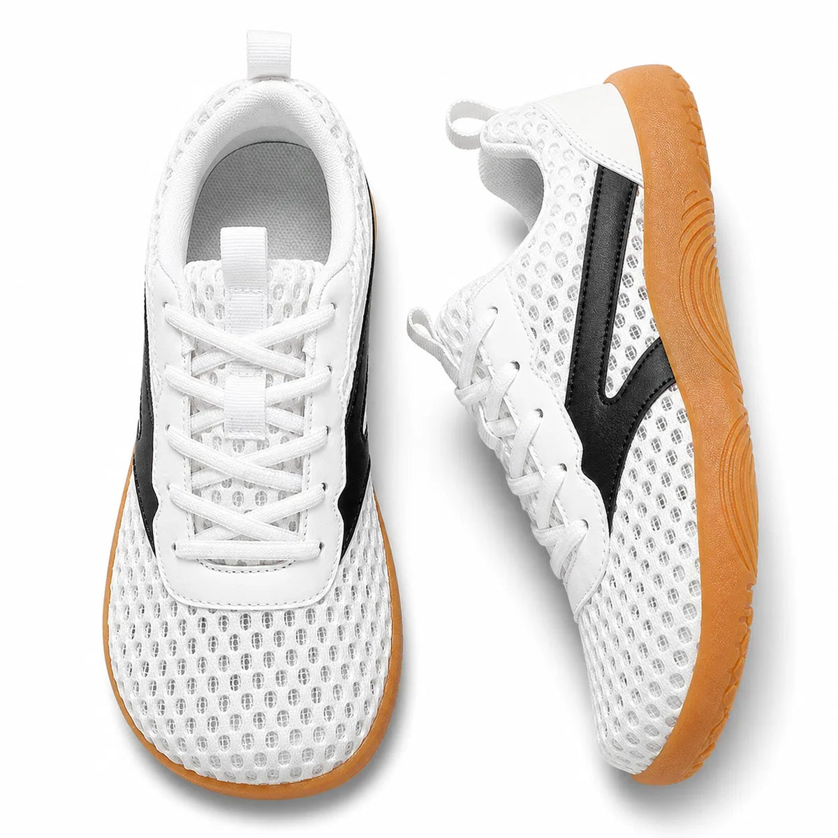 Barfodssneakers med bred tåboks – åndbare og skridsikre, unisex