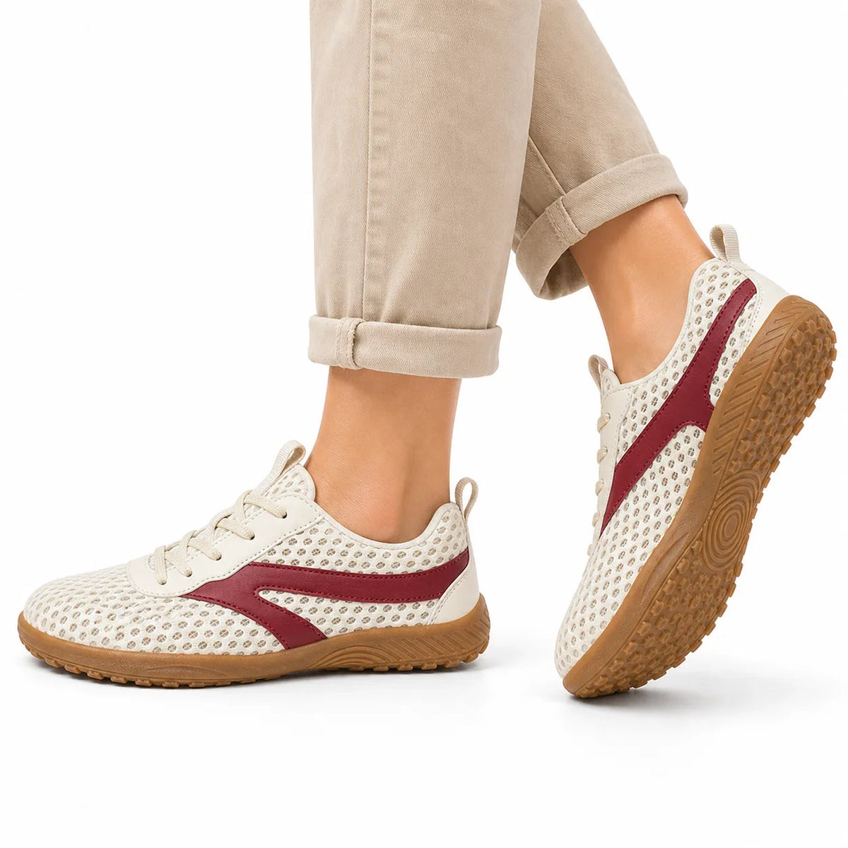 Barfodssneakers med bred tåboks – åndbare og skridsikre, unisex