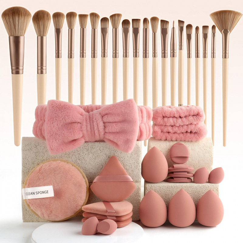 MakeupTools - Komplet Makeup Kit Kosmetiske Pensler og Blandingsværktøjer Sæt